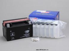 Новый свинцово-кислотный аккумулятор Outdo YTX7A-BS, 7 Ач. Размеры: 150х86х94 мм
