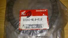 Оригинальный диск сцепления (фрикцион) для мотоциклов Honda. Part# 22201-ML4-610