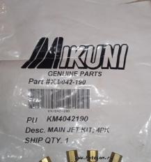 Оригинальный жиклер Mikuni PartK4/042-190 для карбюраторов Mikuni. PU KM4042190 Main Jet kit