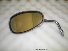 Левое овальное зеркало на мотоциклы Suzuki с короткой ножкой