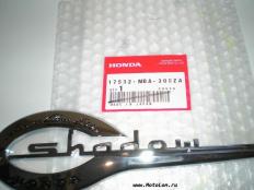 Оригинальный левый шильдик на бензобак Honda VT750 Black Widow Shadow Spirit A.C.E. Deluxe Aero Phantom RS Part# 17532-MBA-300ZA