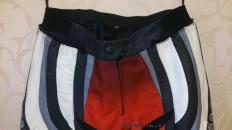 Мотоштаны новые кожаные Vanucci Размер: 50 Цвет: красный чёрный серый